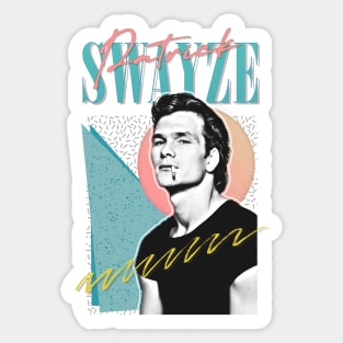 Patrick Swayze •• Retro Graphic Design Sticker